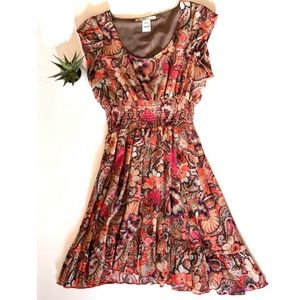 { American Rag Cie } Paisley and Floral Dress Sz L